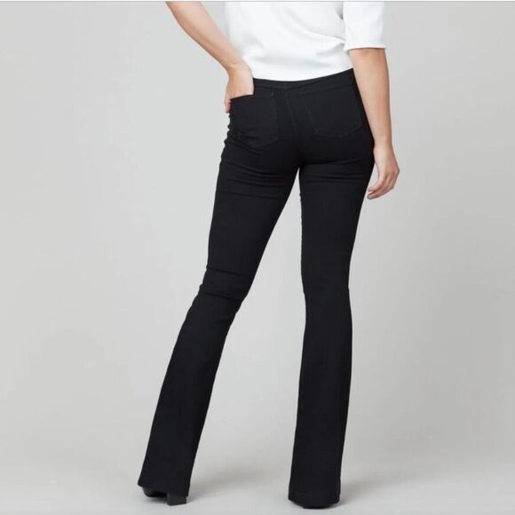Spanx Pull On Stretch Flare Jeans Black XS - Picture 4 of 12